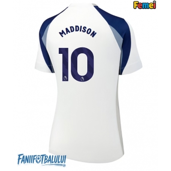 Tottenham Hotspur James Maddison #10 Tricou Fotbal Replică 2025-26 Femei Acasa